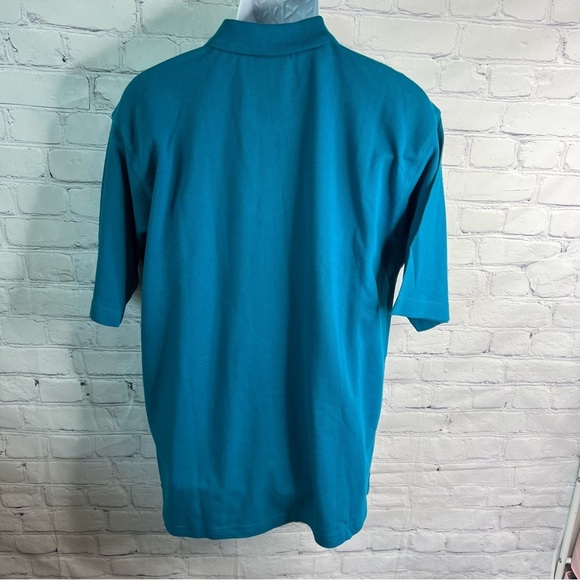Teal Polo Shirt with Logo - Picture 2 of 3